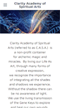 Mobile Screenshot of clarityspiritualacademy.org